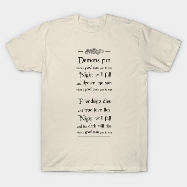 Demons run (black) T-Shirt by _Eleanore_